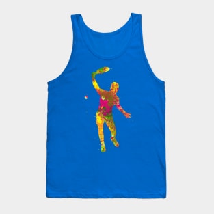 Pickleball player watercolor Tank Top